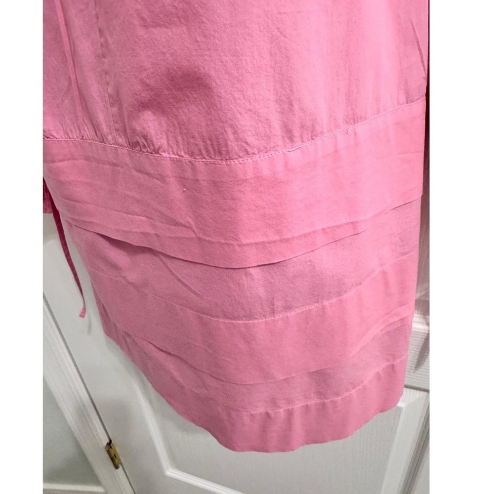Monki Pink Ruffle-Neck Mini Dress - Picture 6 of 9